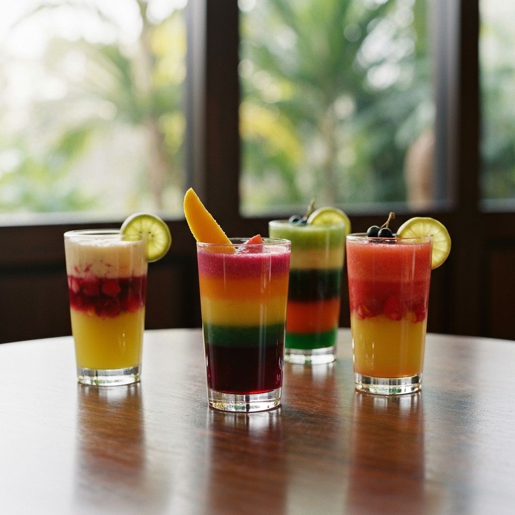 Tropical Layered Beverage