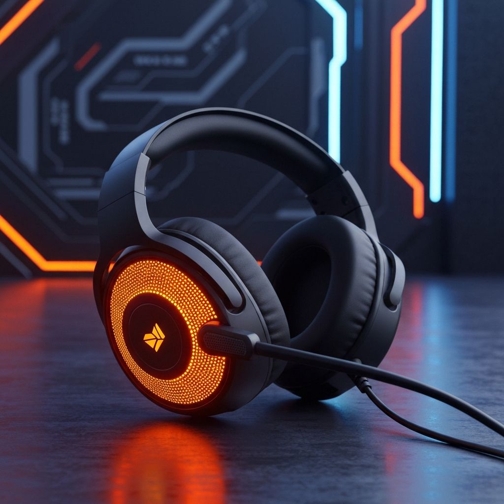 Gaming Headphones Neon