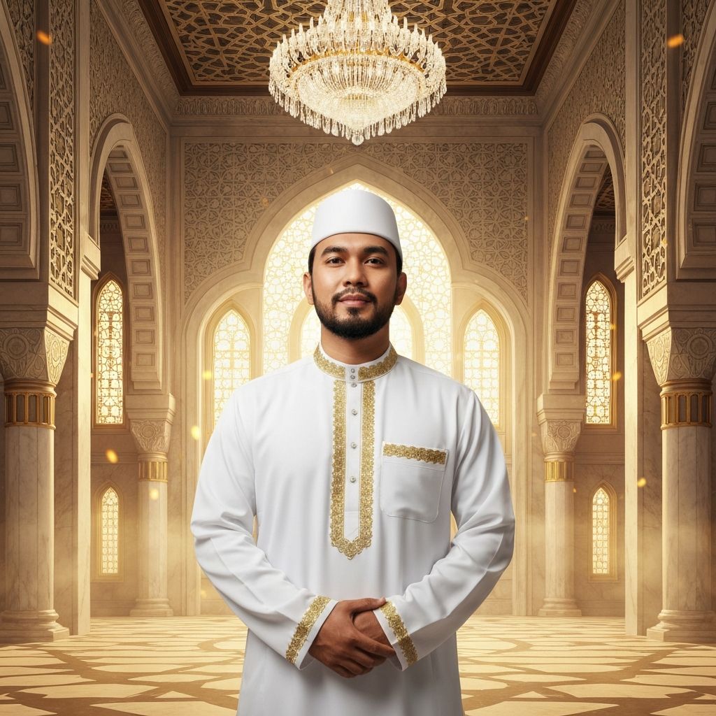 Grand Mosque - Gold & White