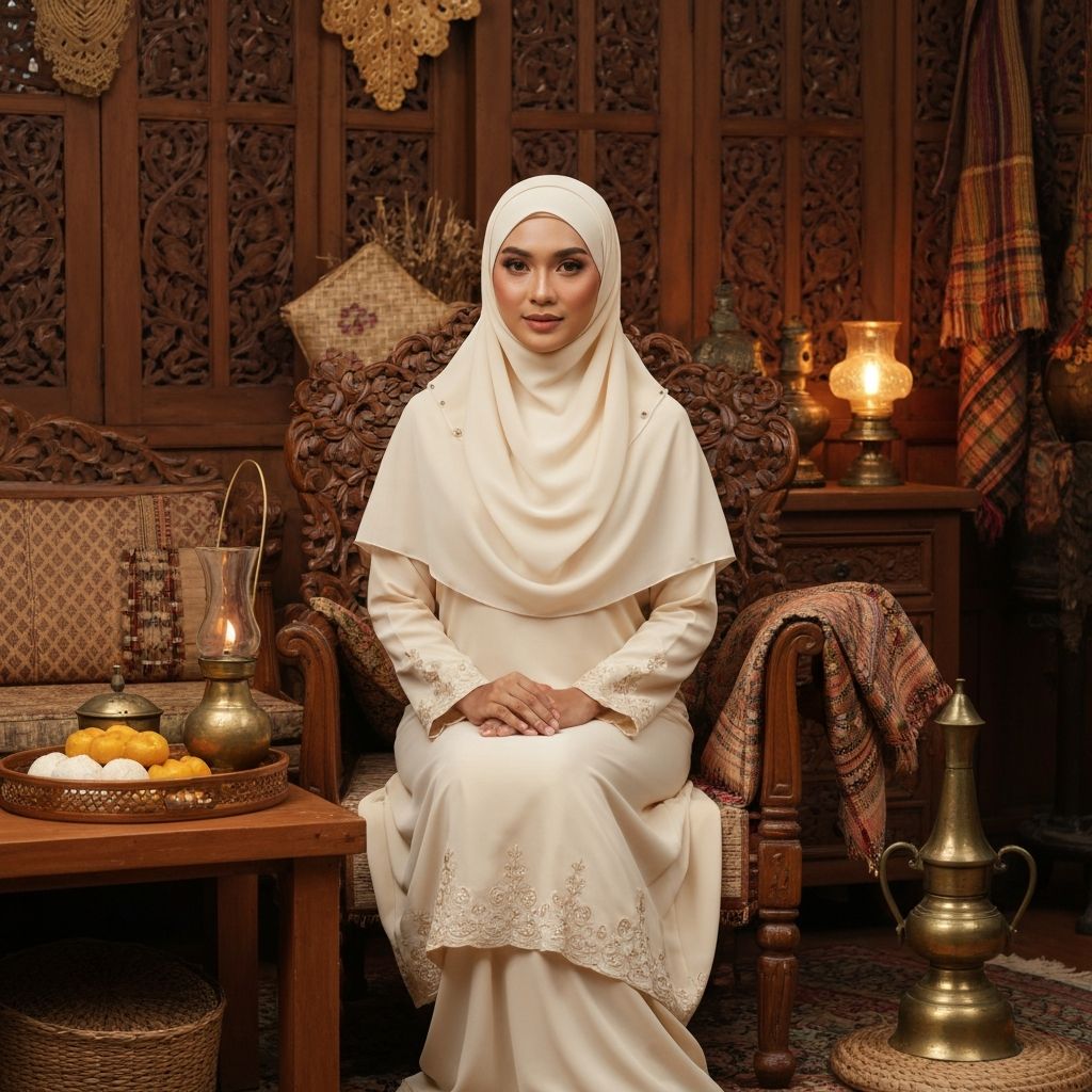 Studio Raya Wanita - Cream & Gold