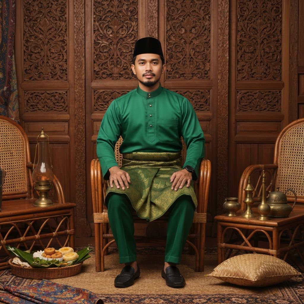 Studio Raya Lelaki - Emerald Green