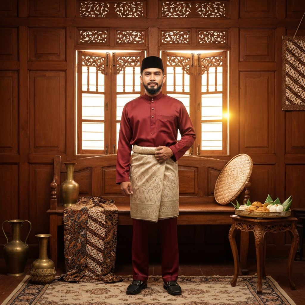 Studio Raya Lelaki - Maroon Classic